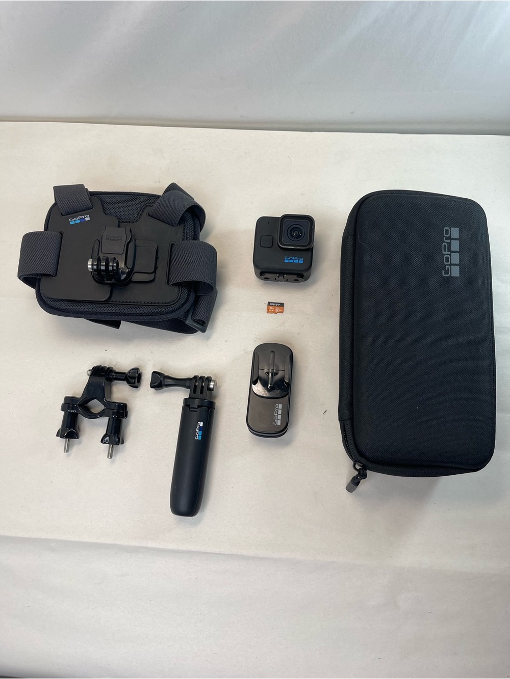 GoPro HERO 11 Black Mini Action Camera Bundle w/ Case Chest Mount 32GB SD Card